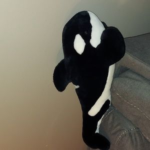 Vintage Sea World Shamu Killer Whale Plush